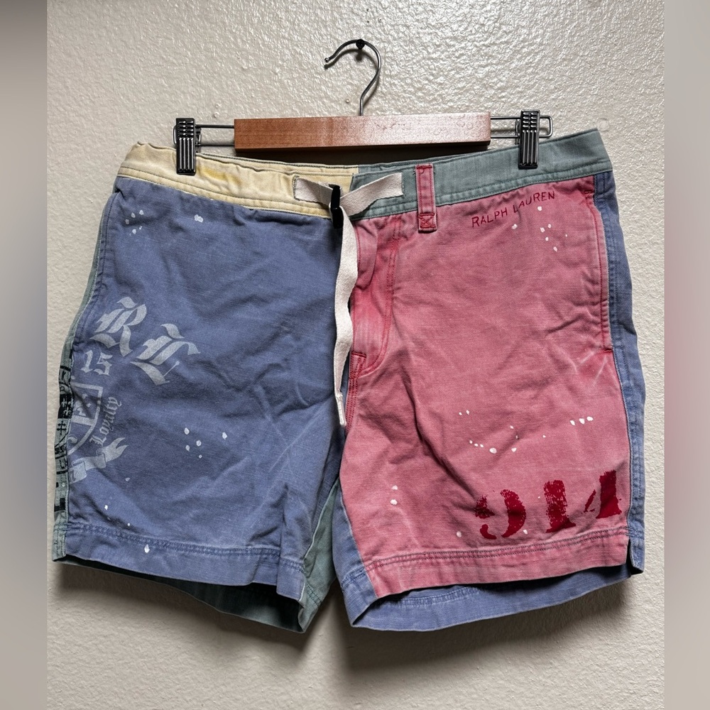 Ralph Lauren Two-Tone Blue and Red Prepster Shorts